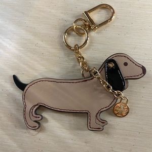 Tory Burch Dachshund Key Fob/Purse Charm NWOT